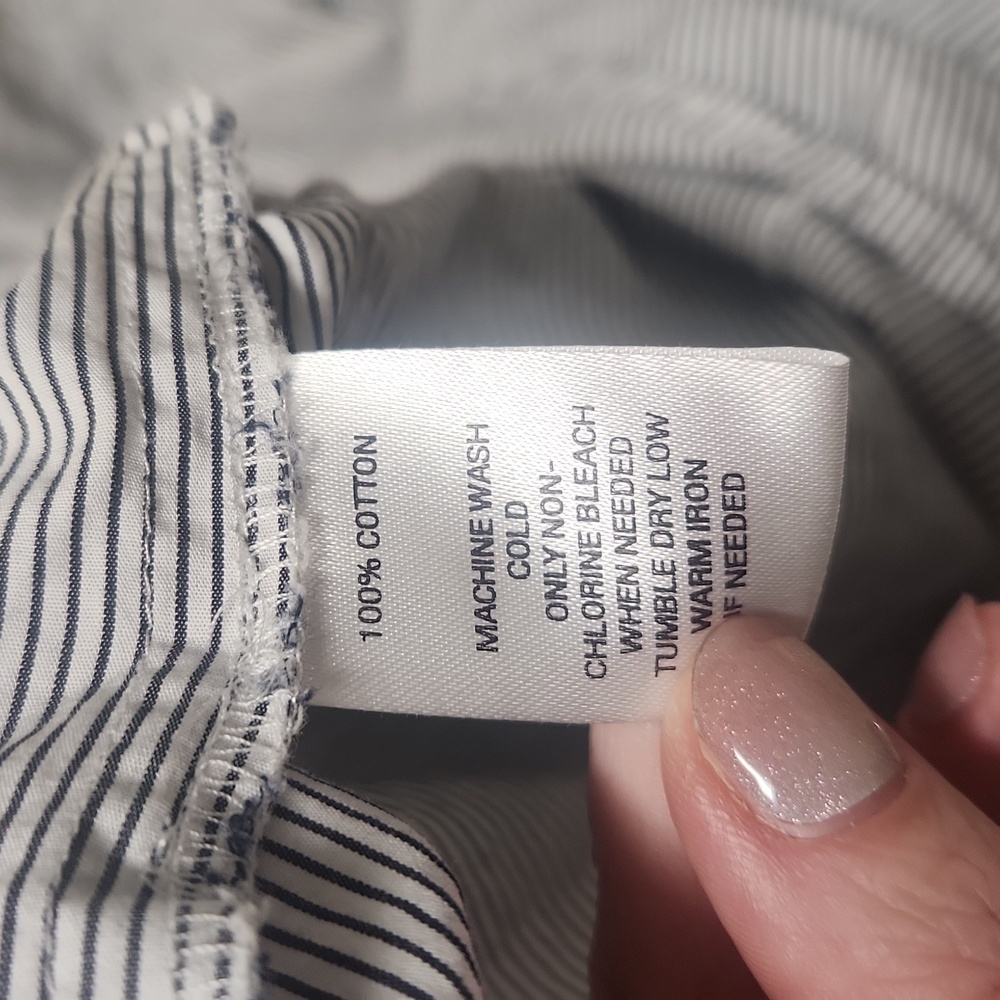 LOFT Gray 3/4 Sleeve Buttoned Tunic, Size Small - Picture 8 of 8